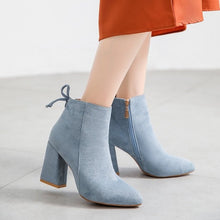 Load image into Gallery viewer, Women Ankle Multi Color Shoes Woman zip Boots Sexy High Heels.