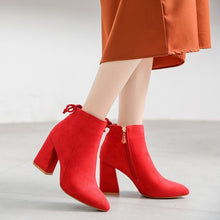 Load image into Gallery viewer, Women Ankle Multi Color Shoes Woman zip Boots Sexy High Heels.