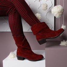 Load image into Gallery viewer, Sail Lakers-Genuine Leather Women Boots Vintage Boots Wedge Autumn Winter Shoes (Made In Turkey)